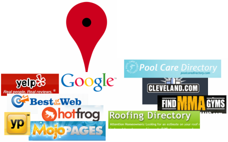 A strong presence on line locally begins with Google places and numerous other directories and websites.