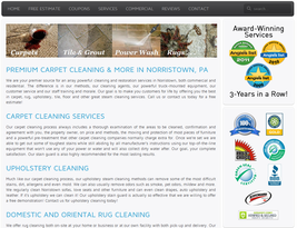 A local landing page on local business website.