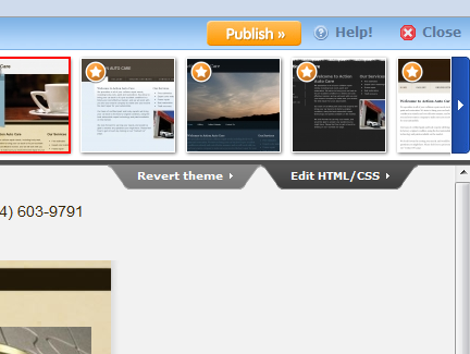 Weebly theme editor.
